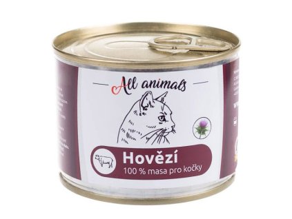 All Animals Cat Mleté hovädzie mäso 200g