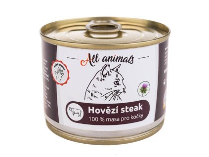 All Animals Cat Hovädzí steak 200g