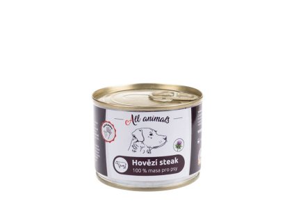All Animals Dog Hovädzí steak 200g