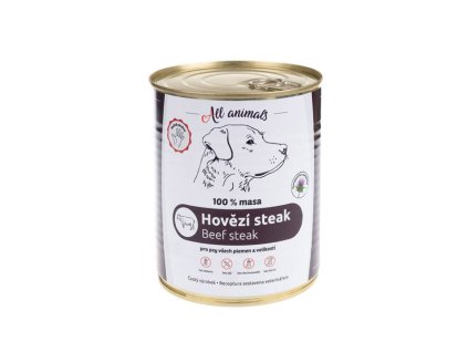 All Animals Dog Hovädzí steak 800g