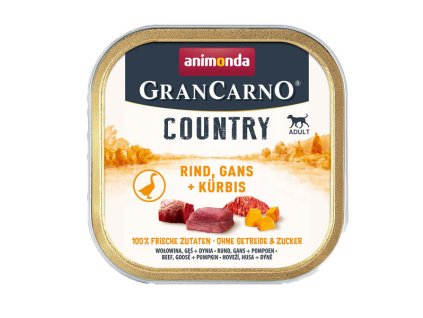 Animonda GranCarno Country Adult - Hovädzie, hus a tekvica 150g