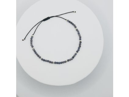 ANISE Náramek Minerals mini silver - Safír