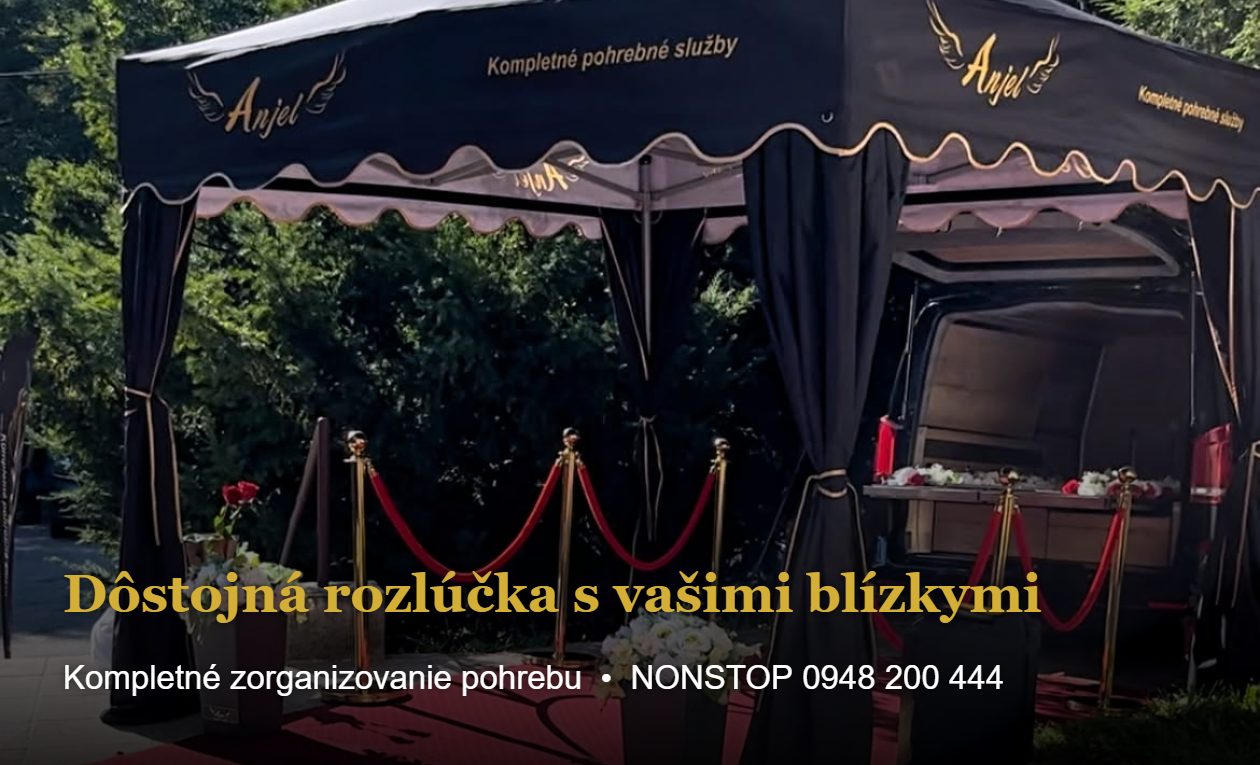 Smutočný obrad - pohrebná služba ANJEL