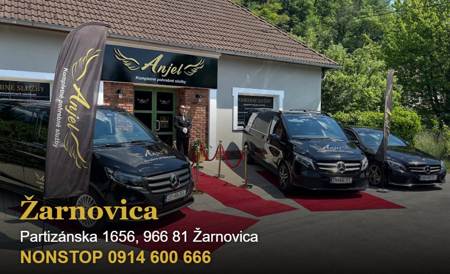 Pohrebná služba ANJEL Žarnovica - NONSTOP 0914 600 666