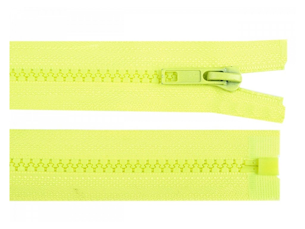Zips kostený bundový 5mm/85cm svetlý žltý