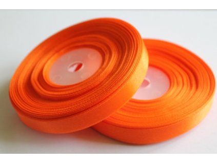 Saténová stuha 12mm A012 pomarančová