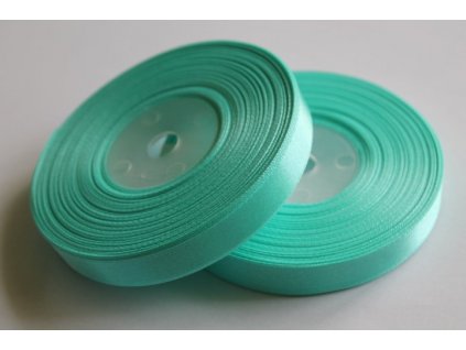 Saténová stuha 12mm A041 akvamarínová
