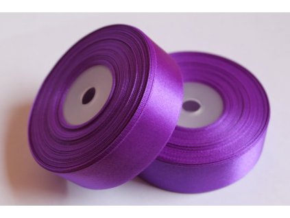 Saténová stuha 25mm A044 tmavá fialová