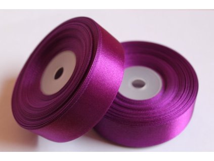 Saténová stuha 25mm A067 tmavá purpurová