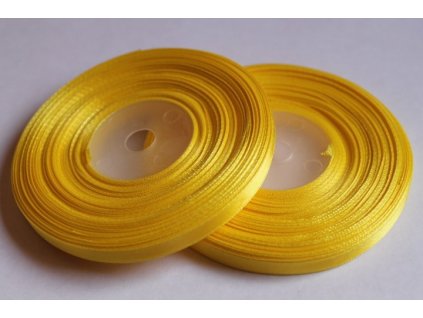 Saténová stuha 6mm A008 žltá