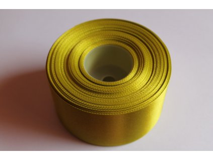 Saténová stuha 50mm A025 žiarivá zelená