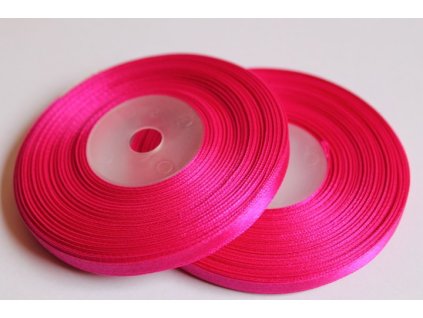 Saténová stuha 6mm A068 azalková tmavá