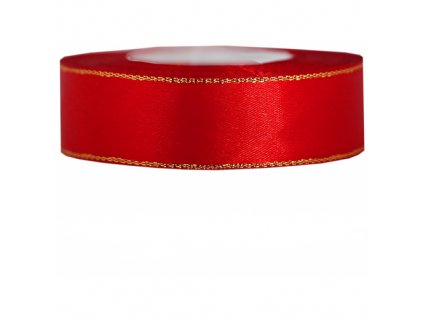 wstazka satynowa zp 25mm 27mb czerwona