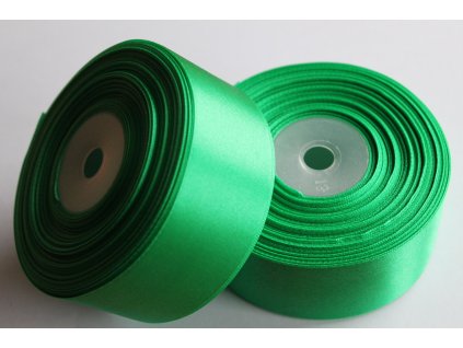 Saténová stuha 38mm A072 vianočná zelená