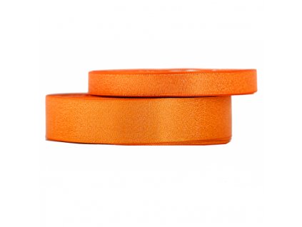 wstazka satynowa z brokatem 12mm 22mb pomaranczowa