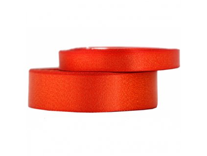 wstazka satynowa z brokatem 12mm 22mb j czerwona
