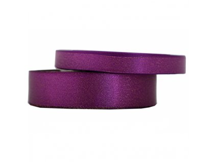 wstazka satynowa z brokatem 12mm 22mb fioletowa
