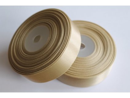 Saténová stuha 25mm A084 svetlá latté