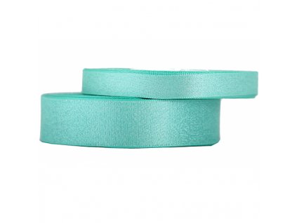 wstazka satynowa z brokatem 12mm 22mb ciemna mieta