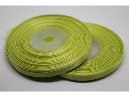 Saténová stuha 6mm A024 hrášková zelená