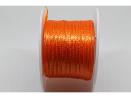 Saténová stuha 3,5mm A012 pomarančová