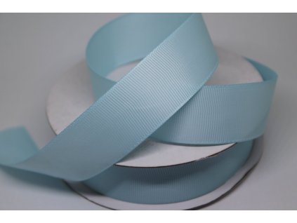 Rypsová stuha 25mm nebeská modrá 091