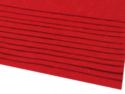 Filc tuhý 1,5 mm 050 červený