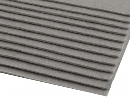 Filc tuhý 1,5 mm 113 sivý