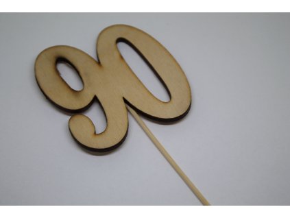 Drevené číslice na špajdli ,,90´´