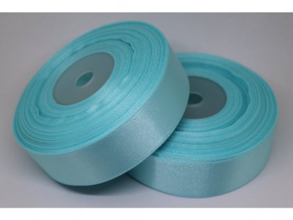84483 79011 satenova stuha 25mm a086 modra aqua