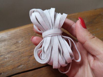 Guma prádlová 5mm biela