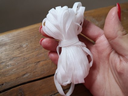 Guma prádlová 5mm biela