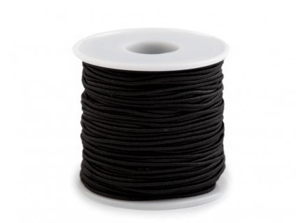 Klobúková guma guľatá Ø1,2mm čierna