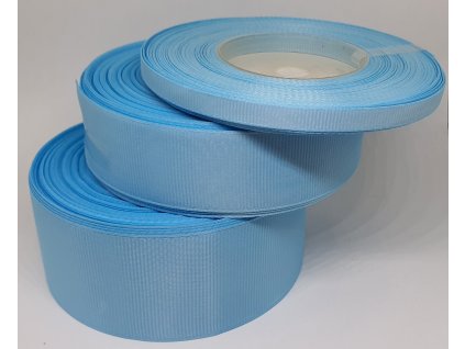 Rypsová stuha 38mm nebeská modrá 091