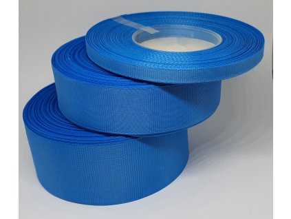 Rypsová stuha 38mm modrá 090