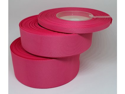 Rypsová stuha 25mm cyklaménová 044