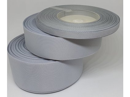 Rypsová stuha 25mm sivá 110