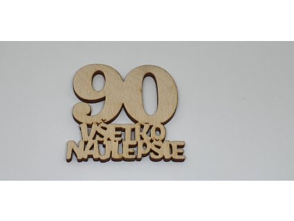 Drevené číslice väčšie ,,90´´
