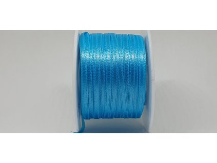 Saténová stuha 3,5mm A029 svetlá tyrkysová