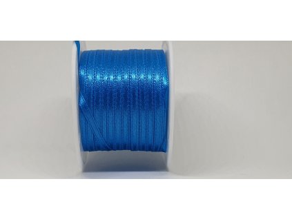 Saténová stuha 3,5mm A069 žiarivá modrá