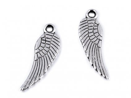 Prívesok anjelské krídlo 5x17mm platina