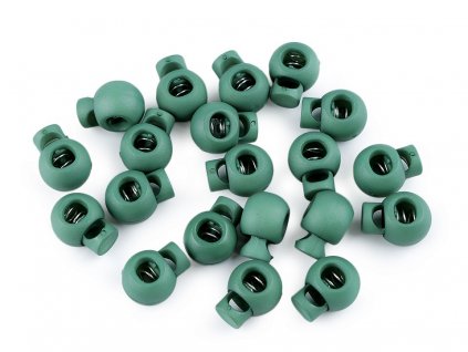 Brzdička guľatá 15x19 mm tmavá zelená