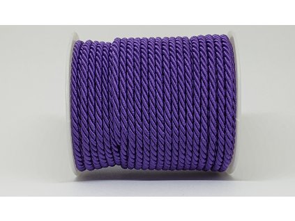 Šnúra točená Ø7mm tmavá fialová A044