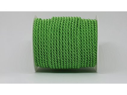 Šnúra točená Ø7mm smaragdová A022