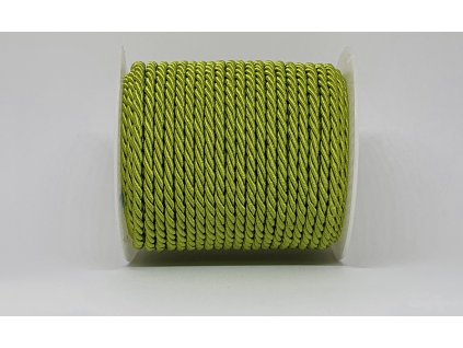Šnúra točená Ø7mm žiarivá zelená A025