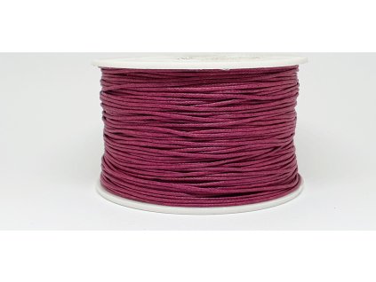 Šnúra voskovaná Ø1 mm bordová burgundy A066