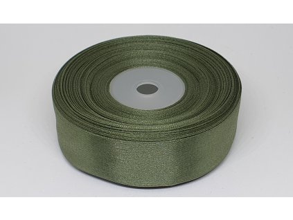 Saténová stuha 50mm A091 vojenská zelená