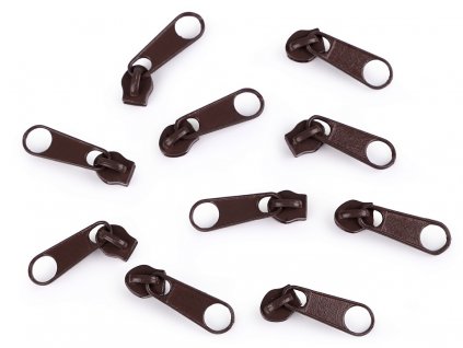 Bežec ku špirálovým zipsom 3mm čokoládový hnedý 304