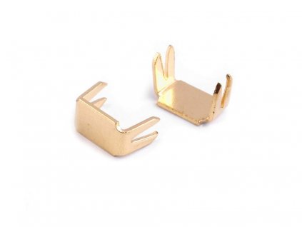 Koncovka na zips 3mm dolná zlatá