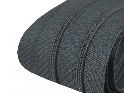 Zips špirálový 3mm metráž tmavý šedý 321